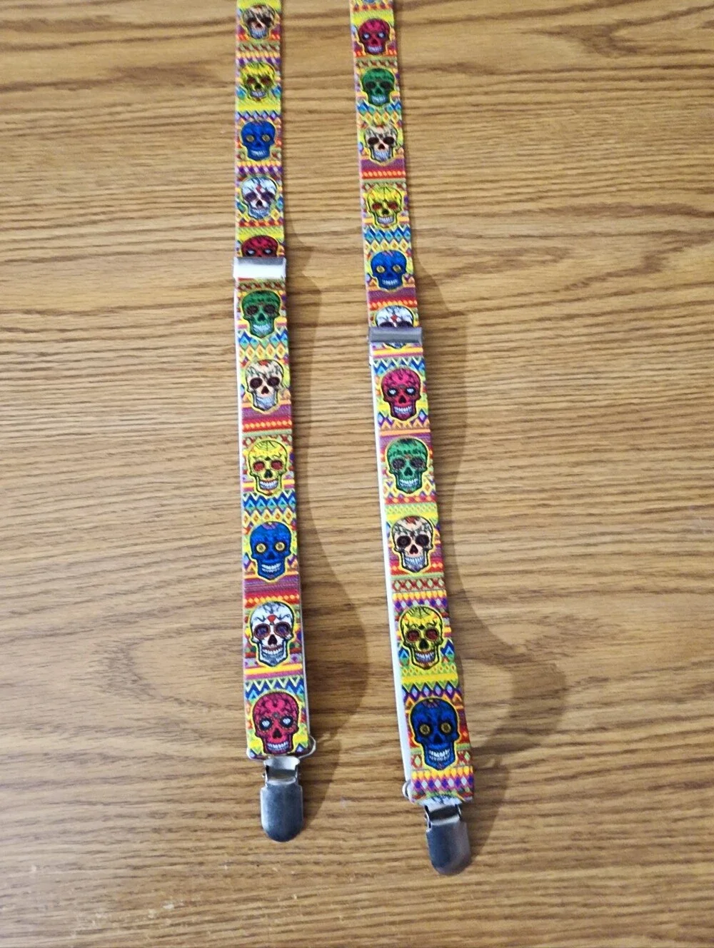 Multicolor Sugar Skull Glasses Chain - Vibrant Day of the Dead Design